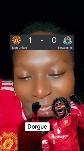 Manchester United vs Newcastle first half goal from dorgue#fyp #shorts #football #premierleague