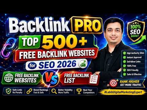 Backlink PRO Top 500+ Free Backlink Websites SEO 2026 Vs Free Backlink #LabibDigitalMarketingExpert