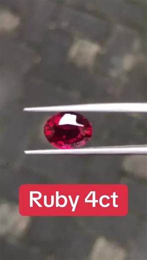 Ruby 4ct clean stone (heated) available. #ruby #sapphire #gem #gems #gemstone