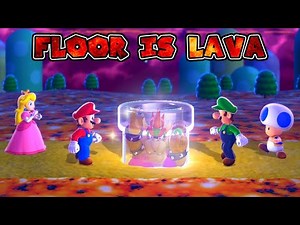 Super Mario 3D World: The Floor is Lava - Full Game Walkthrough
