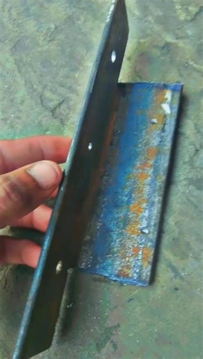 Strong Iron Angle Bracket Making Tutorial #stickwelding #welding