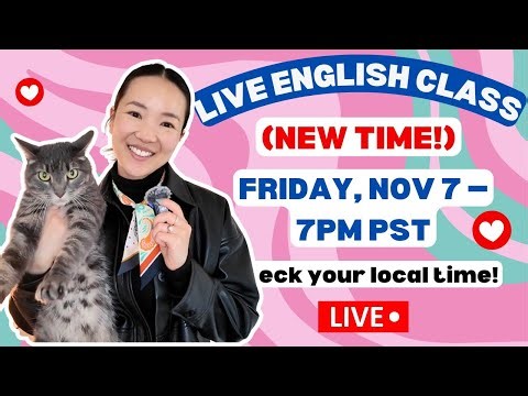 Learn English LIVE 🗣️🇺🇸 Improve Your Listening & Speaking Practice (NEW TIME!)
