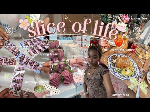 slice of life 🍰| getting my first tattoo, decorating my bag, hanging out with friends & yummy food