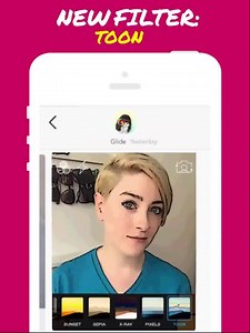 2K views · 155 reactions | We released a brand new version of Glide for iOS :) New features, new filters. Majorrr upgrade! Download now --> bit.ly/1HX6yrq Tap on the video for closed captions! | Glide | Facebook
