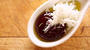 10K views · 313 reactions | Beet Sphere and Goat Cheese—It seemed only logical to evolve the classic flavor combination of beets and goat cheese into a modern amuse-bouche using spherification. Learn the technique in our free spherification class: chfstps.co/1MGdr26 | ChefSteps | Facebook