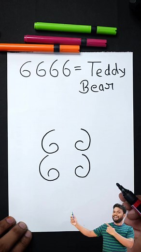 6666 = How to draw Teddy Bear 🧸 step by step for beginners #art #reels #Drawing | AP Drawing