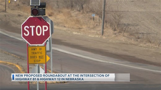 New proposed roundabout at the intersection of Highway 81 and Highway 12 in Nebraska