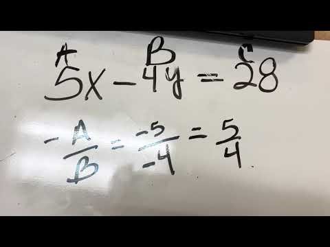 Standard Form to Slope Intercept Form