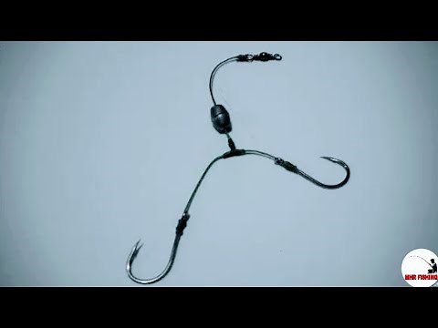 Two Fishing Knots - How to tie Two Hooks on one Line