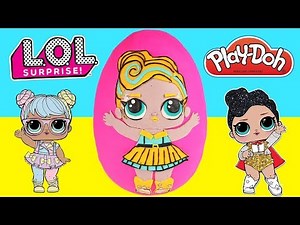 LOL Surprise GIANT Egg Opening - LOL Dolls, Fingerlings Untamed Raptor, Scruff a Luvs, Shopkins
