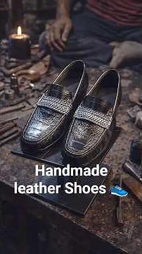 Handmade Shoe Making 👞🔥 From Raw Leather to Luxury Shoes | Satisfying Craft #handmade #leather