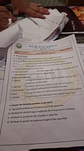 Objective AssignmentCh-7Class: VIIHTML5-Forms and Multimedia... | Filo