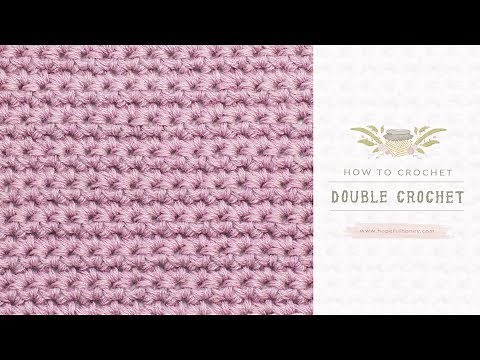 How To: Crochet A Double Crochet (UK Terms) | Easy Tutorial by Hopeful Honey