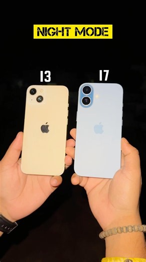 iPhone 13 vs iPhone 17 night mode test