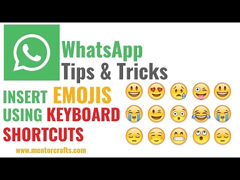WhatsApp Web Insert Emoji Using Keyboard Shortcuts - WhatsApp Tips and Tricks