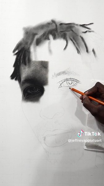 Hyperrealism Charcoal Drawing on Strathmore Paper