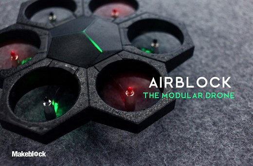 AIRBLOCK : Build it. Code it Le drone modulable et programmable. By Makeblock | Kultt