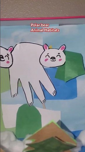 animal habitats diorama project for kindergarten