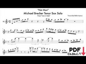 Michael Brecker Tenor Sax Solo on "Net Man"