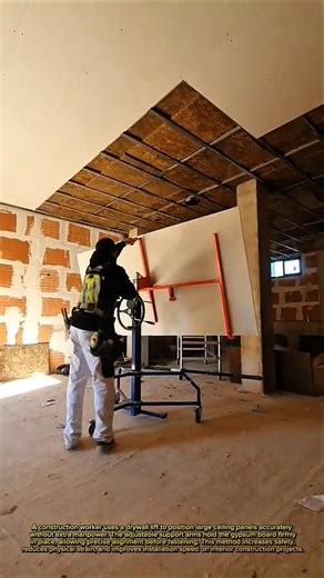 Ceiling Drywall Installation Made Easy | Professional Lift Tool in Action USA