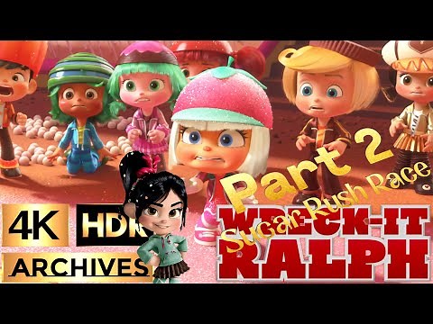 Wreck-It Ralph [ 4K - HDR ] - Sugar Rush Racers All Scenes ● Part 2 of 2 ● (2012)