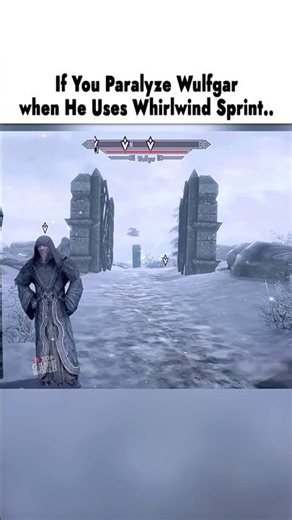 If You Paralyze Wulfgar when He Uses Whirlwind Sprint - Skyrim
