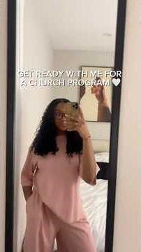 GRWM for a Church Program ✨ Getting Ready to Praise God | #grwm #Shorts