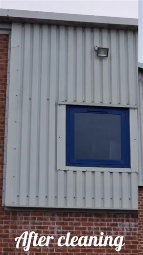 We have been out Commercial cladding cleaning today what a transformation we have made . | Shardlow Crystal Clean