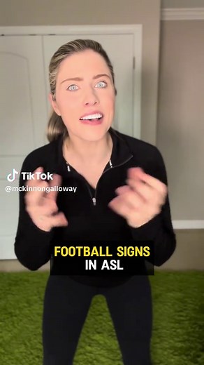 Football Signs in ASL: Touchdown and Good Luck!