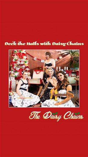 Katie Pritchard on Instagram: "🎄 Just a little reminder that *this* is your favourite Christmas album 🎄 Check us out wherever you listen to your musics this festive time - @thedaisychainsofficial The Daisy Chains “Deck The Halls With Daisy Chains” - for your ultimate Rock n Roll Christmas playlist!! 🎸 - Me Bass 🎸 - @ruthjjackson 🎷- @sophieburkemusic Bari 🎷 - @wendypaver 🎺 - @mummabaxter 🥁 - @jessicadrums Songs arranged by our Queen 
