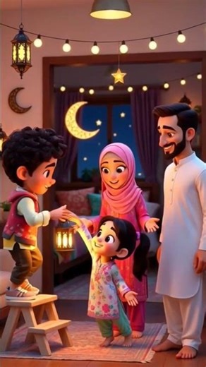 Ghar ko sajaya aur dil ko roshan kiya ✨ Ramadan Mubarak!#youtubeshort#islamicshorts#relatable#viral