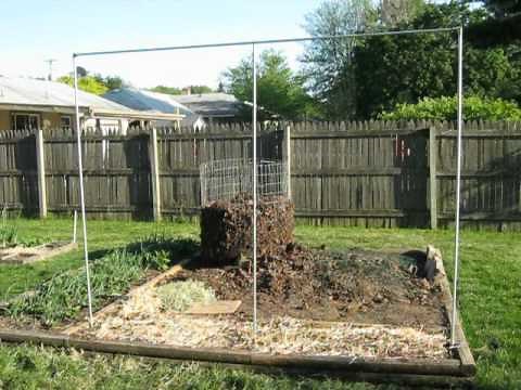 Garden trellises with conduit pipe