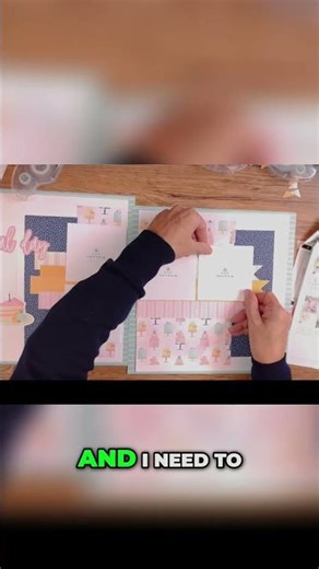 Scrapbook Magic: Easy Page Design Tips for Beginners! #shorts