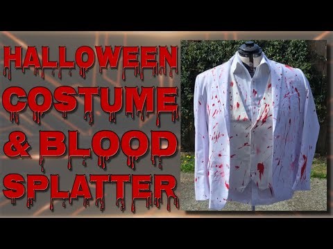 Halloween Blood Splatter Acrylic Paint Tutorial
