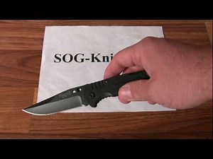 SOG Fusion Salute Knife Black FF-11 Demonstration