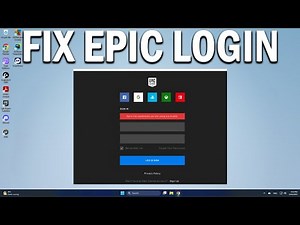 How To Fix Epic Games Login Error - Easy Fix