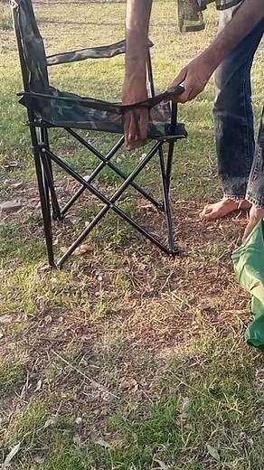 How to Open a Folding Camping Chair in Seconds! #shorts