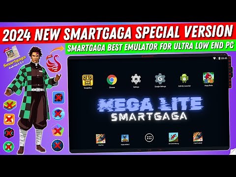 Smartgaga Mega Lite Best Emulator For Low End PC Free Fire | New Smartgaga Special Version (2024)