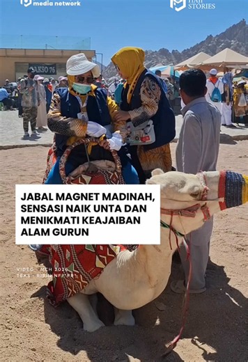 Jabal Magnet Madinah, Sensasi Naik Unta dan Menikmati Keajaiban Alam Gurun Madinah, 21 Juni 2026, Jabal Magnet menjadi salah satu destinasi wisata favorit bagi jemaah haji dan umrah yang berkunjung ke Madinah. Kawasan gurun yang berjarak sekitar 60 kilometer dari pusat kota ini menawarkan panorama perbukitan batu yang eksotis serta pengalaman menaiki unta yang menjadi daya tarik tersendiri bagi para wisatawan. Perjalanan menuju Jabal Magnet disuguhkan hamparan perkebunan kurma dan bukit-bukit be