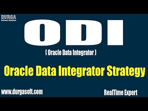 Oracle Data Integrator(ODI)|| Oracle Data Integrator Strategy