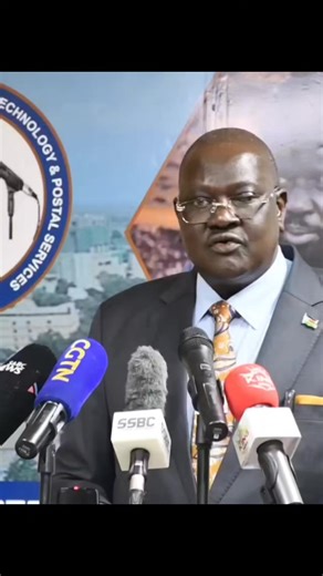 Information Minister Ateny Wek Ateny confirming the signing into law the computer misuse act urging the public media to cooperate with law.