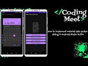 How to Implement Material Date Picker Dialog in Android Studio Kotlin