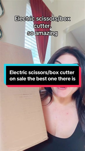 Cordless electric scissors, great for boxes, fabric, and other types of material LED light and multiple settings for speed #Scissors #Electronics #ElectricScissors #DIYProjects