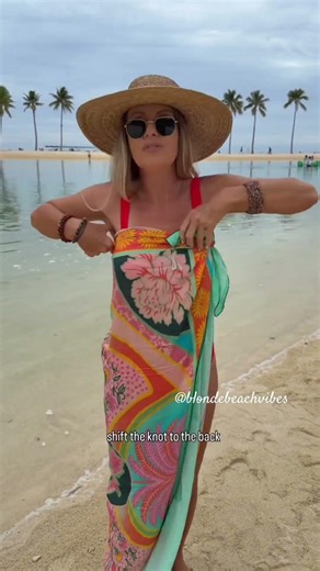 Would you make a mini dress from a sarong using sarong buckle? YES or NO ? #canga #pareo #beachwear