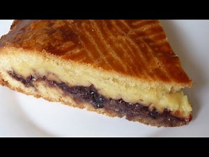 Recette : Gâteau Basque à la confiture de cerise noire et crème pâtissière
