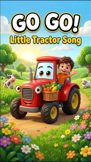 🚜 Little Tractor Song for Kids | Farm Fun with Beep Beep! #kidssongs #nurseryrhymes #shorts