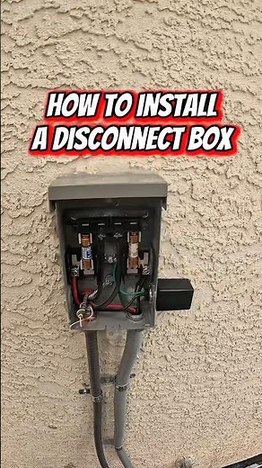 How to install a HVAC Service Disconnect Box🛠️⚙️ #hvac #service #work #diy #easy
