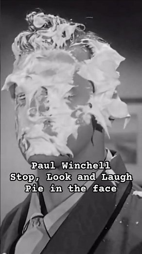 Pie in the face to Paul Winchell Three Stooges film Stop, Look and Laugh #pieintheface #piethrowing