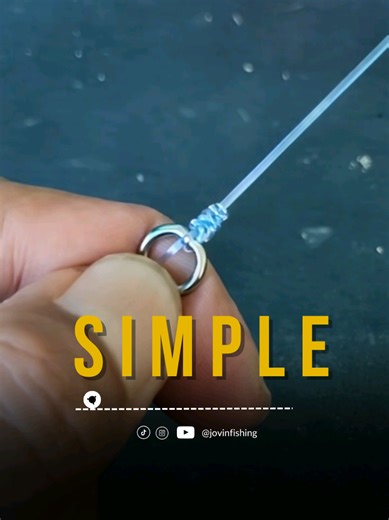 Fast and simple way to tie a swivel knot. Anyone can do it. 🎣 #fishingknots #fishingtips #anglerlife #fishingrig