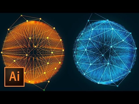 Incredible 3D Dots and Lines Glowing Fiber Effect in Illustrator